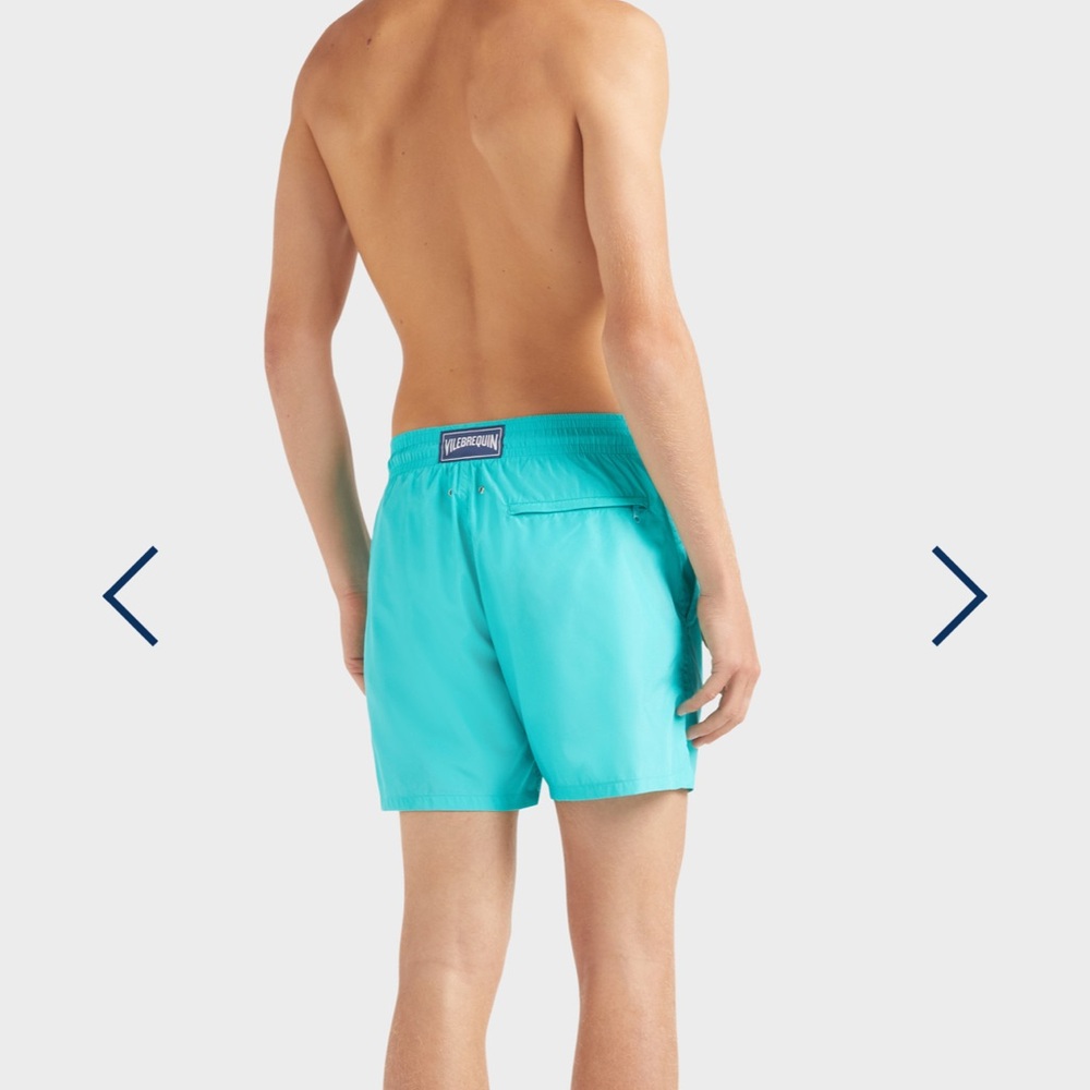 VILEBREQUIN Men's Ultralight Packable Swim Trunks US 38/ Euro XXXL Turquoise